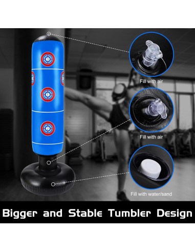 Juego de Boxeo Inflable para Niños Halloscume - 7 Piezas