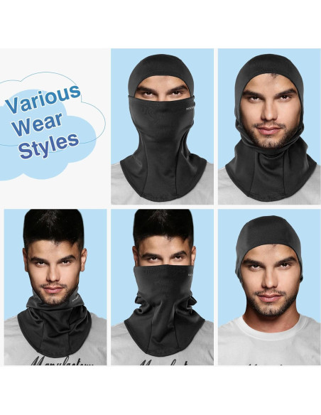 Pasamontañas ROCKBROS Térmico para Hombres - Negro Pasamontañas ROCKBROS Térmico para Hombres - Negro