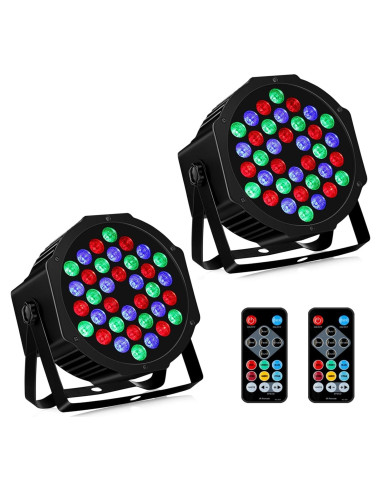 Luces Par LED Recargables LaluceNatz 36W RGB 2 Piezas