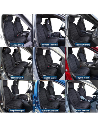 Funda de Asientos de Auto OASIS AUTO OS-004 Negro Universal