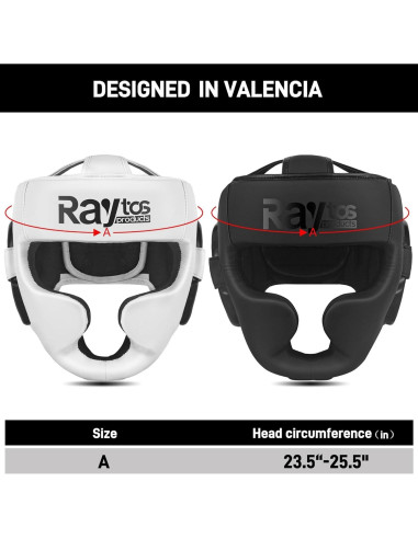 Casco de Boxeo Raytos Negro para MMA y Muay Thai - Protección Premium