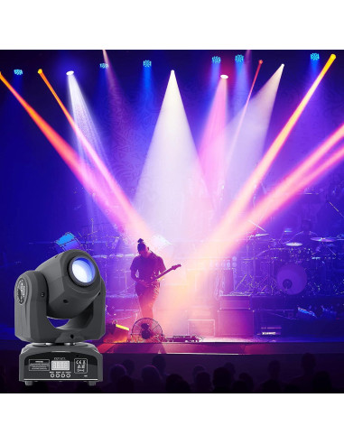 ZKYMZL 60W Luz de Cabeza Móvil DMX512 8 GOBOs 8 Colores