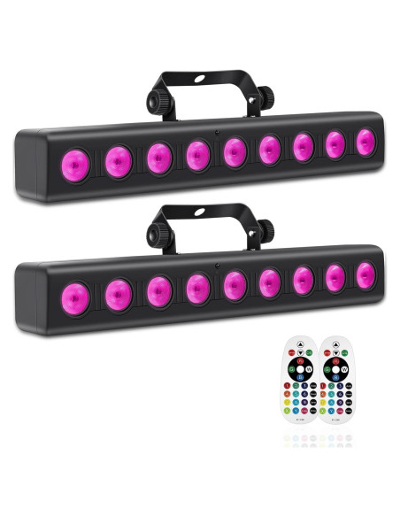 Barra de Luz LED 50W RGBW DMX con Control Remoto 2Pack Barra de Luz LED 50W RGBW DMX con Control Remoto 2Pack