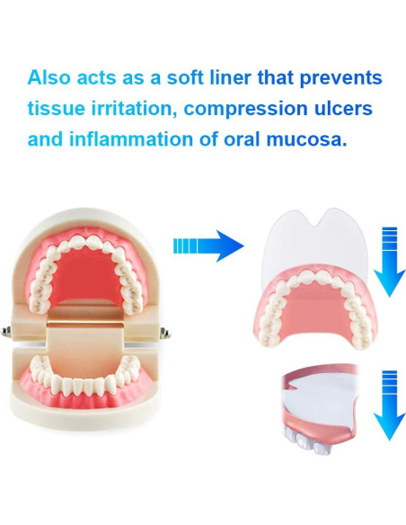 120 Almohadillas Adhesivas para Dentaduras Inferiores Ovovo 120 Almohadillas Adhesivas para Dentaduras Inferiores Ovovo