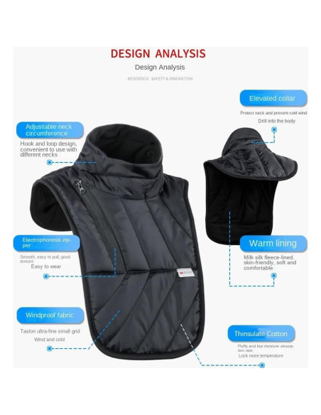 Bufanda Térmica para Cuello MJMOTO Invierno Impermeable Unisex Bufanda Térmica para Cuello MJMOTO Invierno Impermeable Unisex