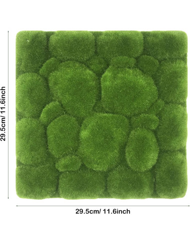 Woohome Musgo Artificial 20 PCS 30x30 cm Decoración Jardín