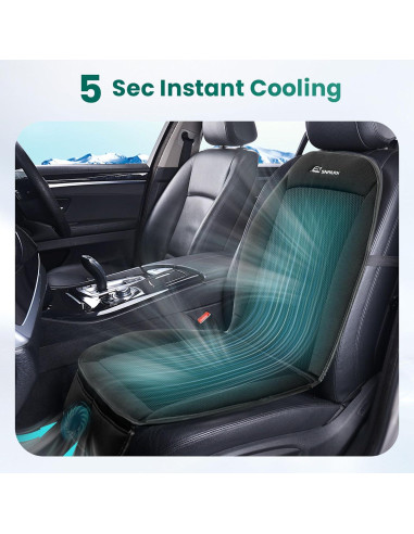 Cojín de Asiento Refrigerante Snailax SL-278-M 12V Negro
