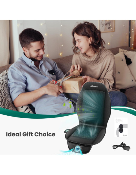 Cojín de Asiento Refrigerante Snailax SL-278-M 12V Negro Cojín de Asiento Refrigerante Snailax SL-278-M 12V Negro
