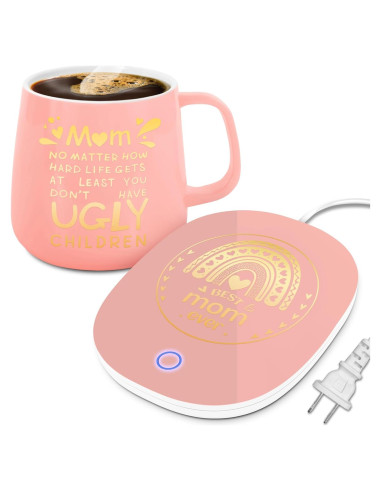 Juego de Taza y Calentador Bonsai para Mamá - Regalo Único