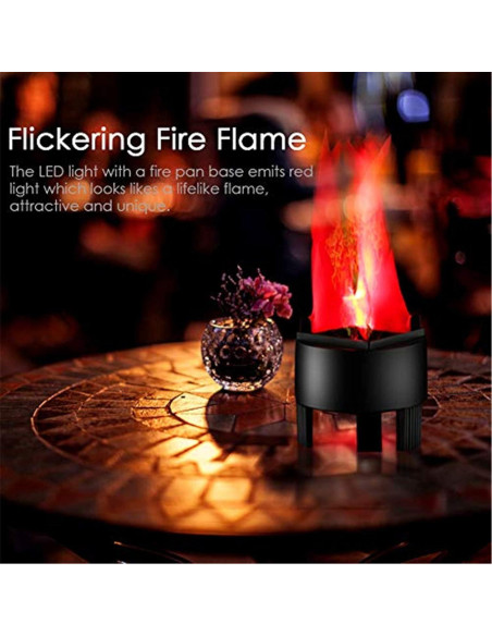 Luz de Llama LED Colgante ELEOPTION 3D - 12.5cm, Efecto Fuego Luz de Llama LED Colgante ELEOPTION 3D - 12.5cm, Efecto Fuego