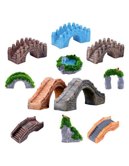 Puente de Jardín de Hadas Miniatura Purple Star 11 Pack Puente de Jardín de Hadas Miniatura Purple Star 11 Pack