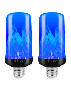 Bombillas LED de Llama Bitrue Azul 2 Paquete Efecto Fuego