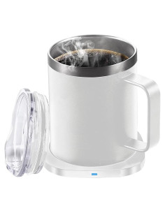 Juego de Taza Calentador Inteligente WOOLALA 11oz Acero Inoxidable