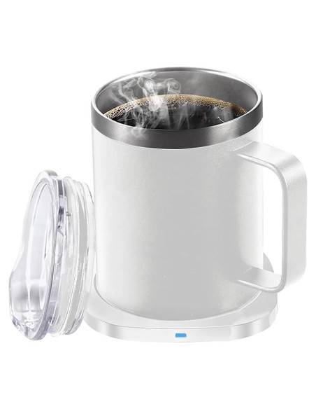Juego de Taza Calentador Inteligente WOOLALA 11oz Acero Inoxidable Juego de Taza Calentador Inteligente WOOLALA 11oz Acero Inoxidable