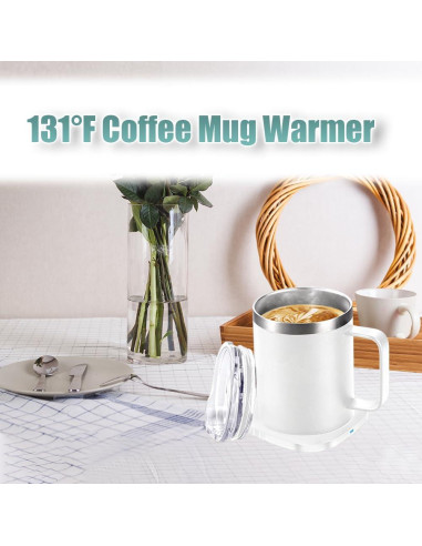 Juego de Taza Calentador Inteligente WOOLALA 11oz Acero Inoxidable
