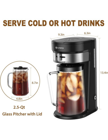 LITIFO Máquina de Té y Café Helado 2.5L Automática