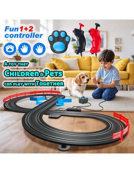Pista de Carreras de Coches de Ranura AGM MR-01 con 4 Coches Pista de Carreras de Coches de Ranura AGM MR-01 con 4 Coches
