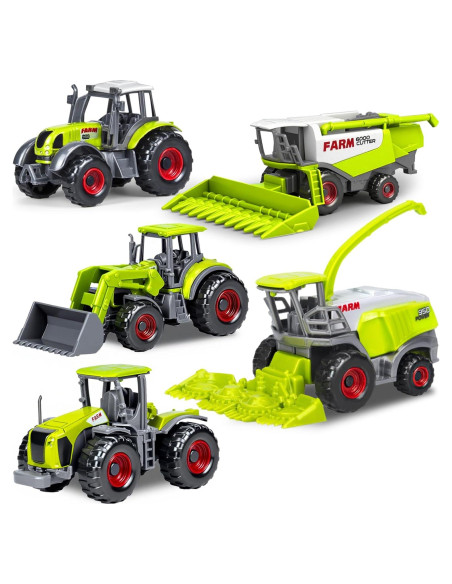 Paquete de 5 Juguetes de Tractor de Granja Bloolilies Paquete de 5 Juguetes de Tractor de Granja Bloolilies