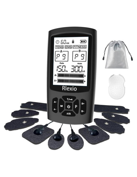 Estimulador Muscular TENS RLEXIO DS-TENS01 Negro 24 Modos Estimulador Muscular TENS RLEXIO DS-TENS01 Negro 24 Modos