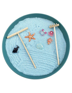 Mini Jardín Zen de Escritorio Jardín Zen Azul 22.5 cm