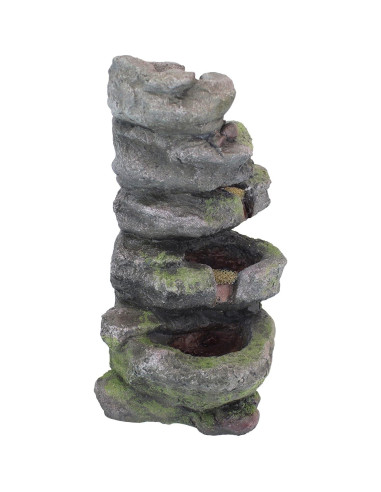 Fuente de Jardín Iluminada Design Toscano Breakneck Falls 27.94x22.86x44.45 cm