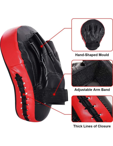 Mitones de Boxeo TLBTEK 2PCS para Kickboxing y MMA - Rojo Mitones de Boxeo TLBTEK 2PCS para Kickboxing y MMA - Rojo