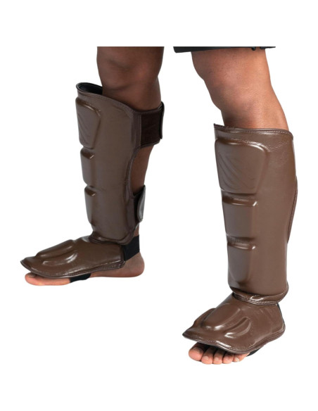 Protectores de Espinillas Sanabul Battle Forged Marrón XL Protectores de Espinillas Sanabul Battle Forged Marrón XL