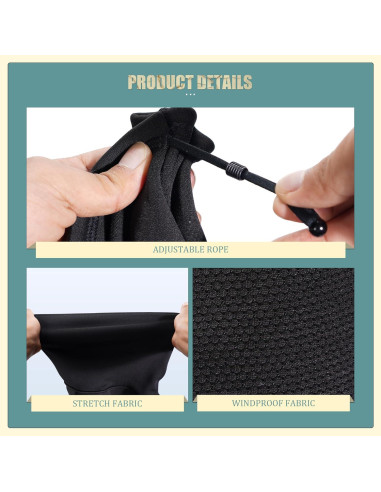 Gaiter de Cuello LMMHEIZI Negro - Calentador de Cuello Invierno