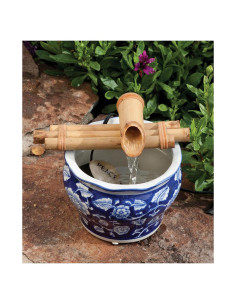 Kit Fuente Zen Bamboo Accents - Pico Tres Brazos 18 cm