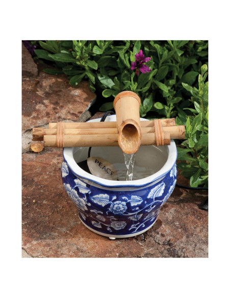 Kit Fuente Zen Bamboo Accents - Pico Tres Brazos 18 cm Kit Fuente Zen Bamboo Accents - Pico Tres Brazos 18 cm