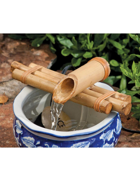 Kit Fuente Zen Bamboo Accents - Pico Tres Brazos 18 cm Kit Fuente Zen Bamboo Accents - Pico Tres Brazos 18 cm