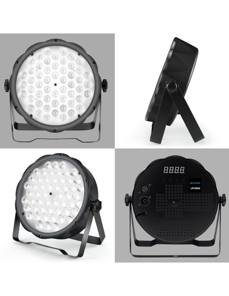 BETOPPER Luz Par LED 54 x 1.5W RGB DMX para Fiestas BETOPPER Luz Par LED 54 x 1.5W RGB DMX para Fiestas
