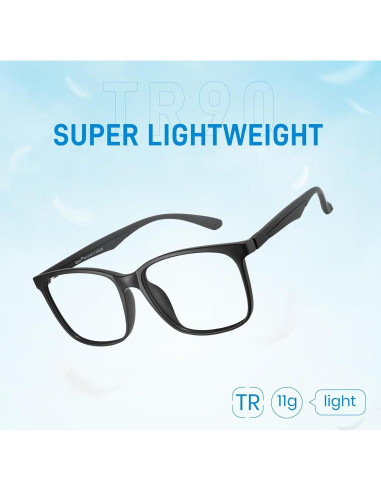 Gafas de Luz Azul TR90 Cyxus Unisex Antirreflejo UV 8083