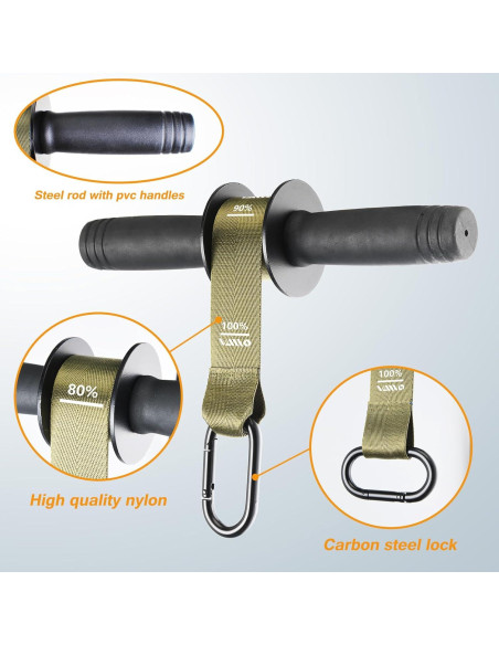 Fortalecedor de Antebrazo VAIIO con Rodillo de Muñeca - Verde Militar Fortalecedor de Antebrazo VAIIO con Rodillo de Muñeca - Verde Militar