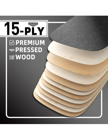 Tabla de Equilibrio ZUKAM de Madera 75x28 cm para Surf y Patineta