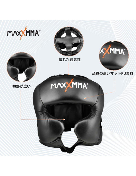 Casco de Boxeo MaxxMMA L/XL Ajustable para MMA y Kickboxing Casco de Boxeo MaxxMMA L/XL Ajustable para MMA y Kickboxing