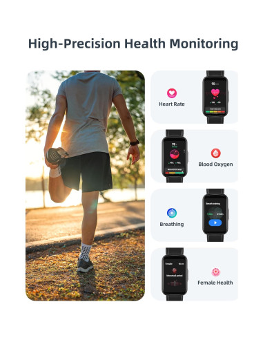 Reloj Inteligente Parsonver Fitness Negro IP68 110+ Modos