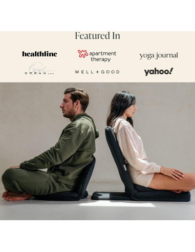 Silla de Meditación Plegable Mindful Modern - Cojín de Trigo Sarraceno