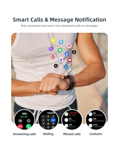Reloj Inteligente Parsonver Fitness Negro IP68 110+ Modos Reloj Inteligente Parsonver Fitness Negro IP68 110+ Modos
