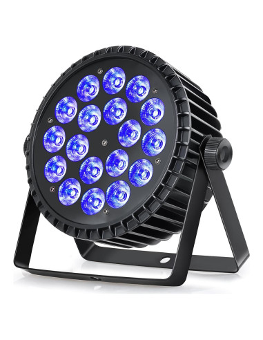 Luces LED Par 18X10W SvaetloDJ DMX RGBW para eventos