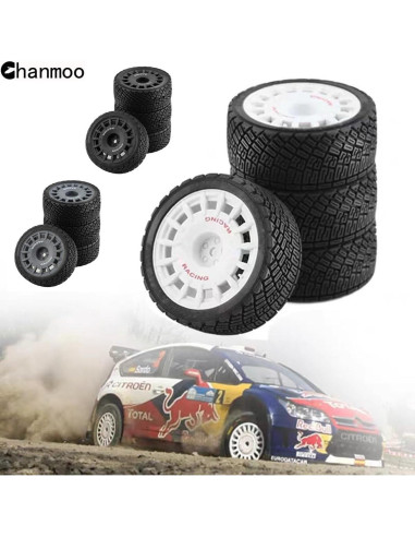 Neumáticos de Rally RC 1/10 Chanmoo 4PCS Negro 67mm