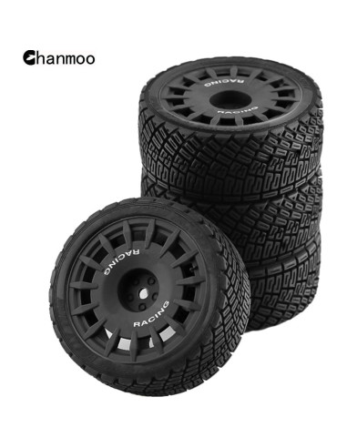 Neumáticos de Rally RC 1/10 Chanmoo 4PCS Negro 67mm