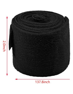 Envolturas de Mano para Boxeo Starsouce 3.5m Algodón Negro 2