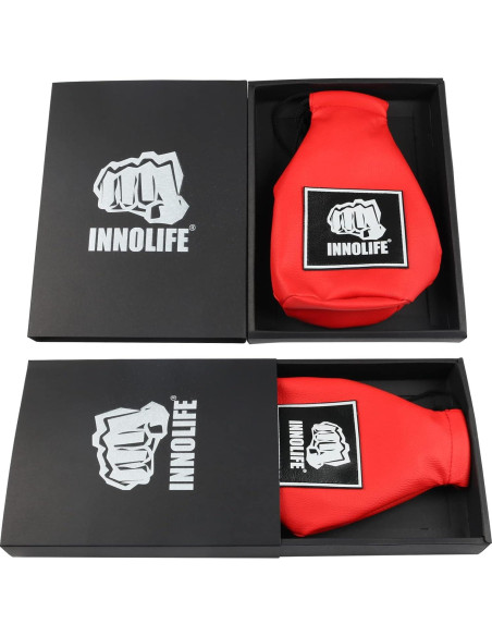 Bolsa de Esquiva de Boxeo INNOLIFE de Cuero PU Roja 1.13 kg Bolsa de Esquiva de Boxeo INNOLIFE de Cuero PU Roja 1.13 kg