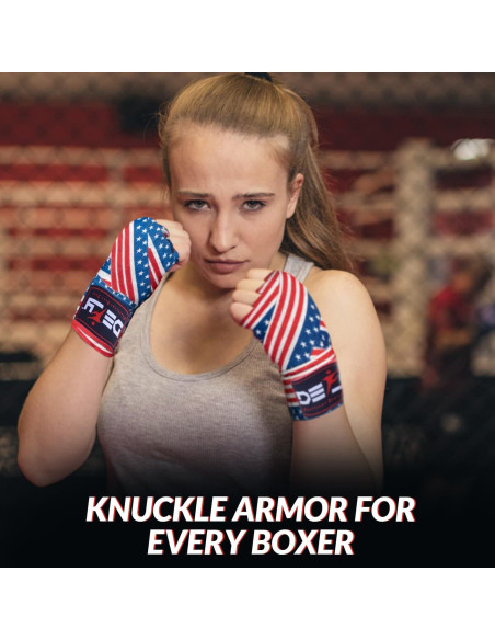 Envolturas de Mano DEFY 180 cm Elásticas Boxeo MMA Unisex Envolturas de Mano DEFY 180 cm Elásticas Boxeo MMA Unisex