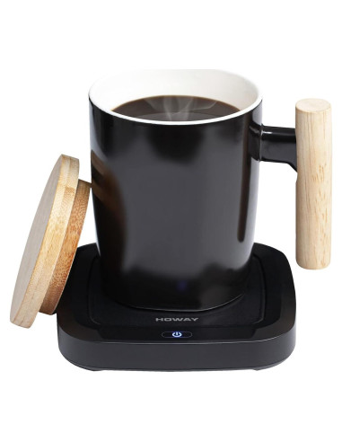 Juego de Taza Calentadora HOWAY 410ml Control Táctil