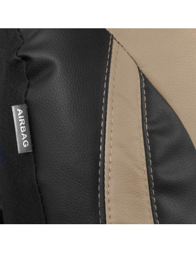 Cubiertas de Asientos Delanteros Motor Trend Snake Eyes Beige