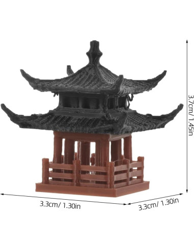 Estatua Miniatura de Pabellón SUPVOX 3.3 cm Plástico Multicolor