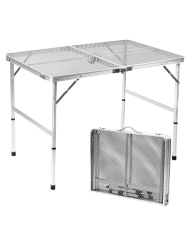 Mesa Plegable E EASTSTORM 3Ft Plata para Camping y BBQ