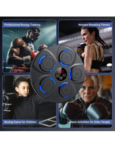 Máquina de Boxeo Musical NVKHG HJ-003 con Guantes - Entrenamiento en Casa